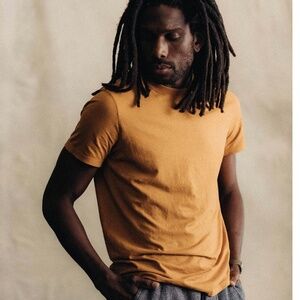 NWTO Taylor Stitch - The Cotton Hemp Tee in Saffron XL 44